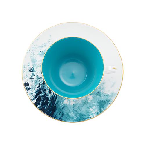 Haviland Ocean Xl Cappuccino Cup and Saucer - Image 4