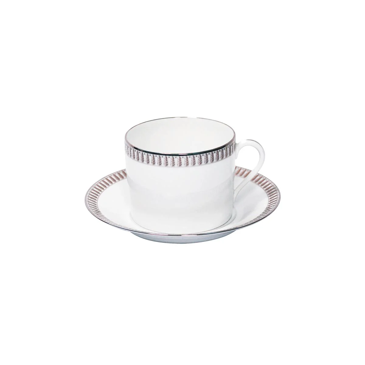 Haviland Plumes Cappuccino Cup and Saucer - Image 3