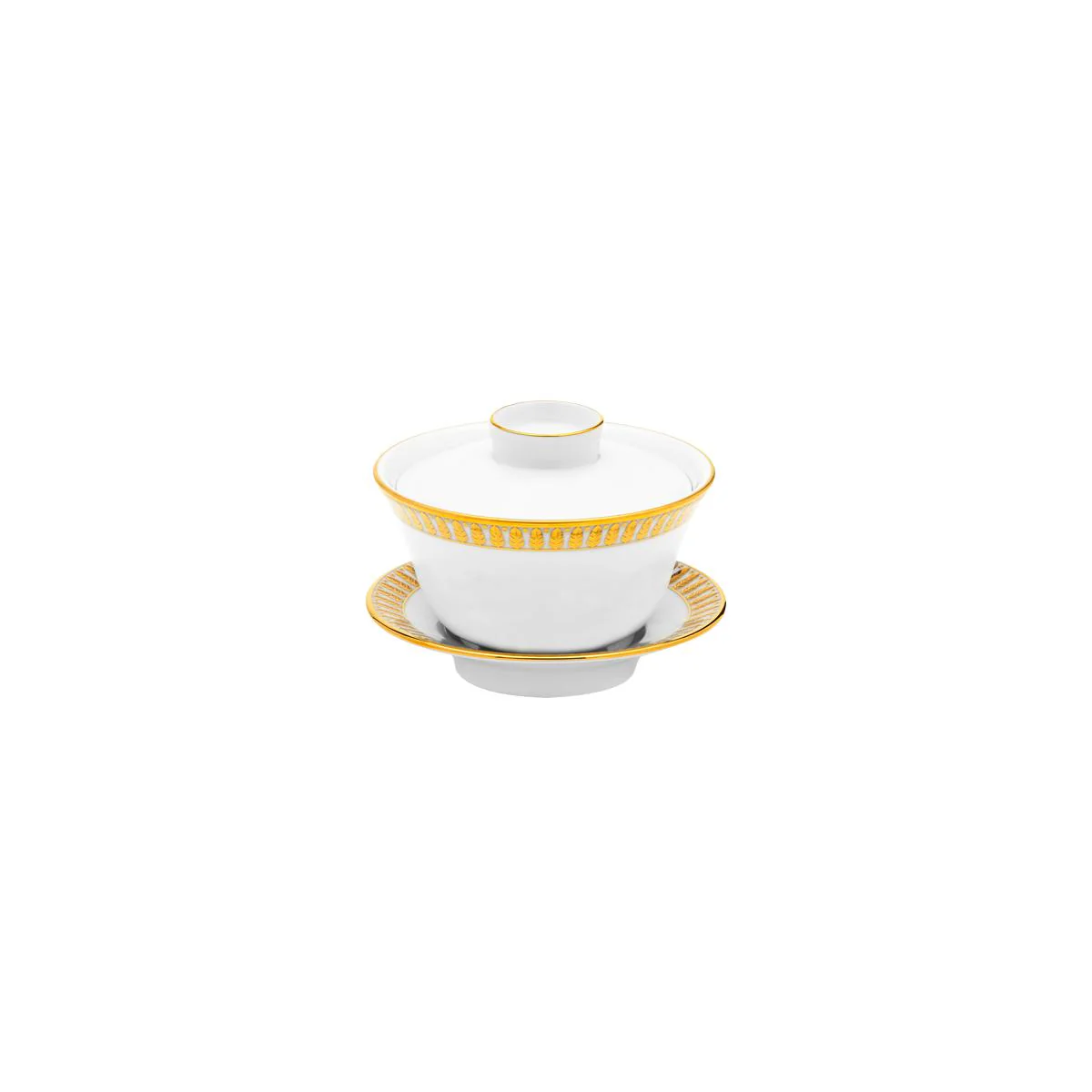 Haviland Plumes Chinese Teacup and Saucer - Image 5