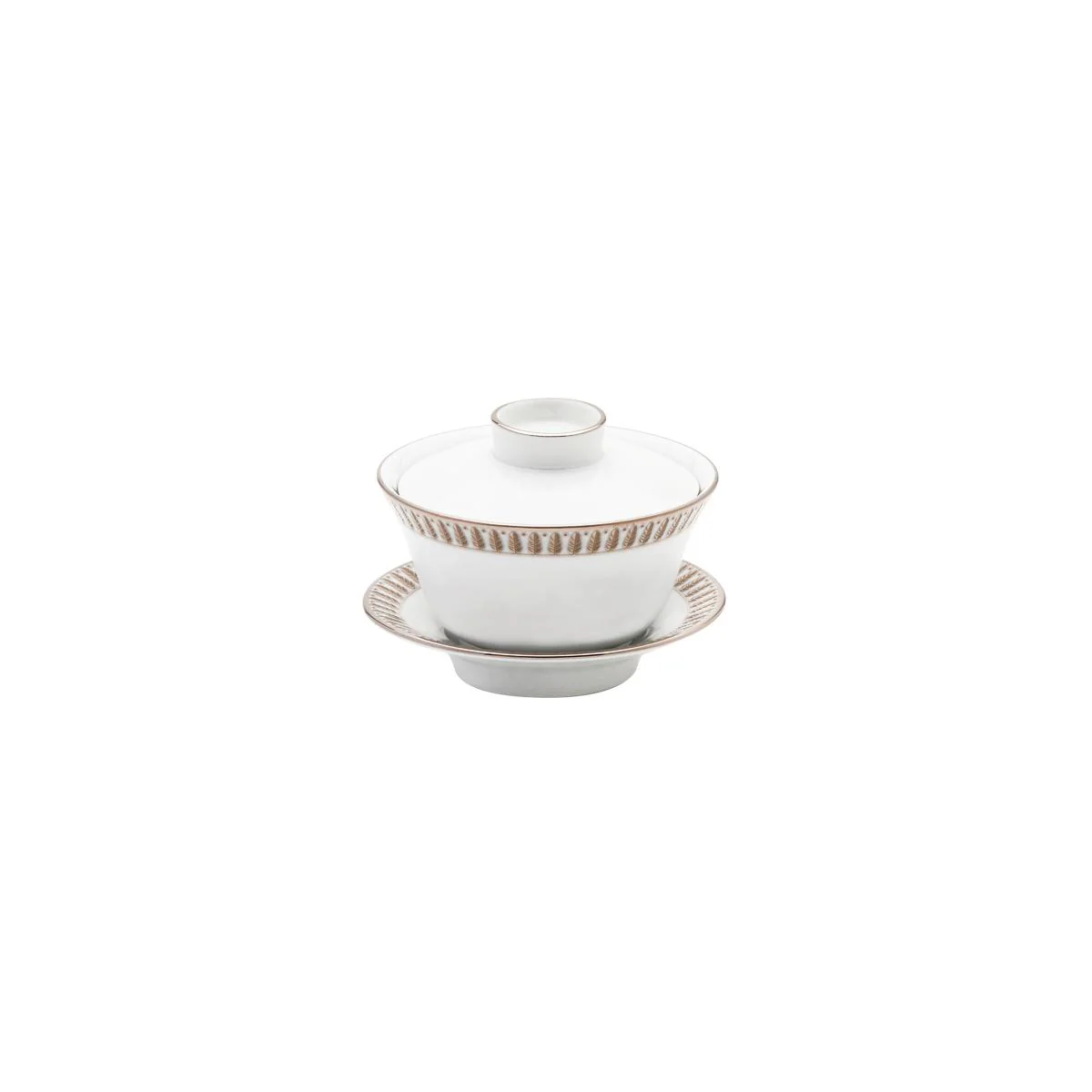 Haviland Plumes Chinese Teacup and Saucer - Image 6