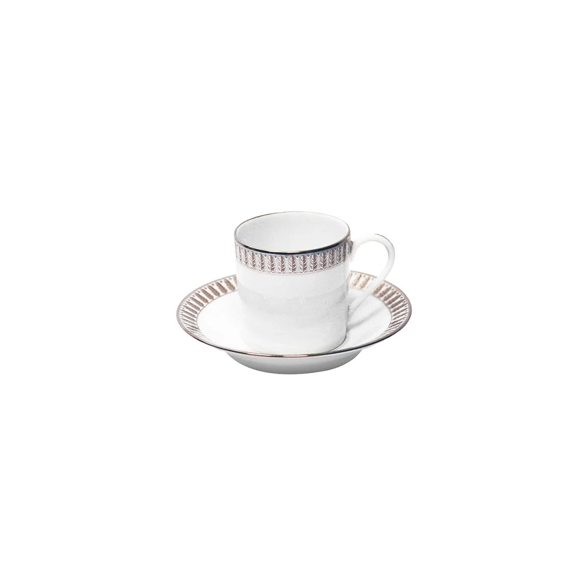 Haviland Plumes Coffee Cup and Saucer - Image 6