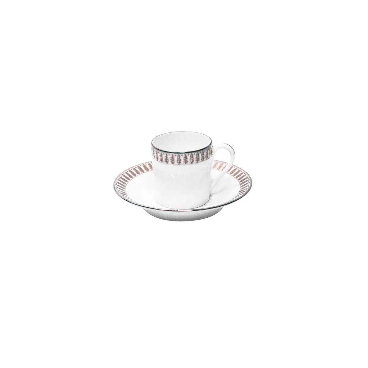 Haviland Plumes Espresso Cup and Saucer - Image 3