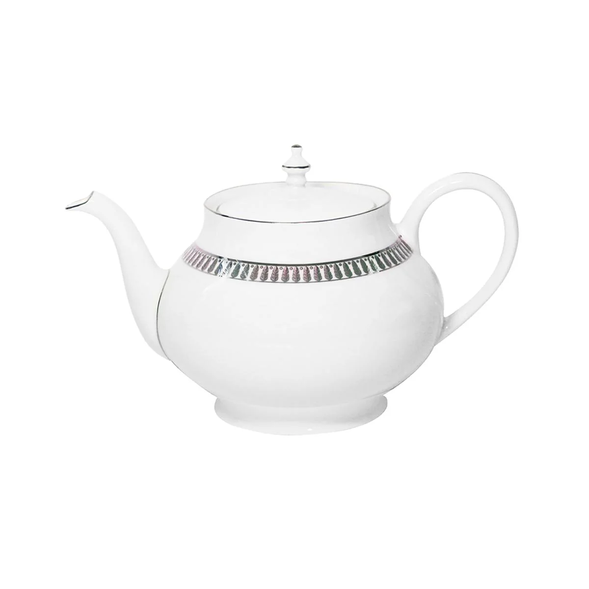 Haviland Plumes Round Teapot - Image 4