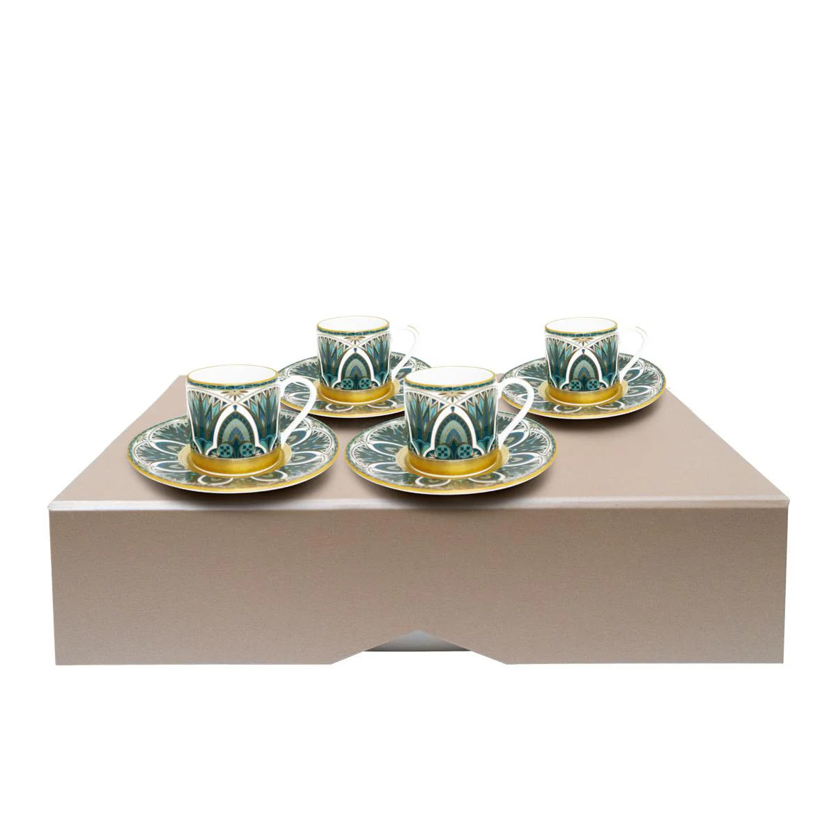 Haviland Reves Du Nil Coffee Cup and Saucer - Gold - Image 2