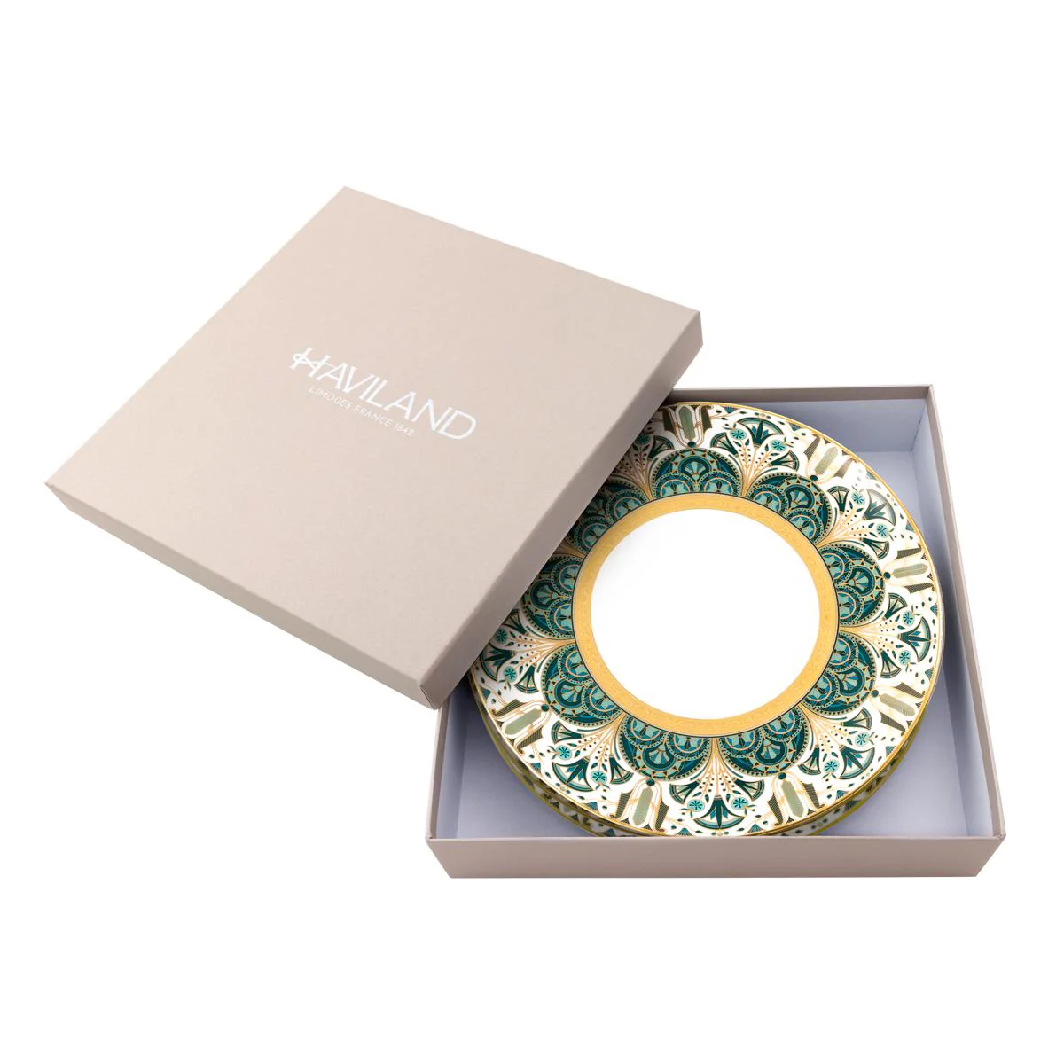 Haviland Reves Du Nil Dessert Plate - Gold - Image 4