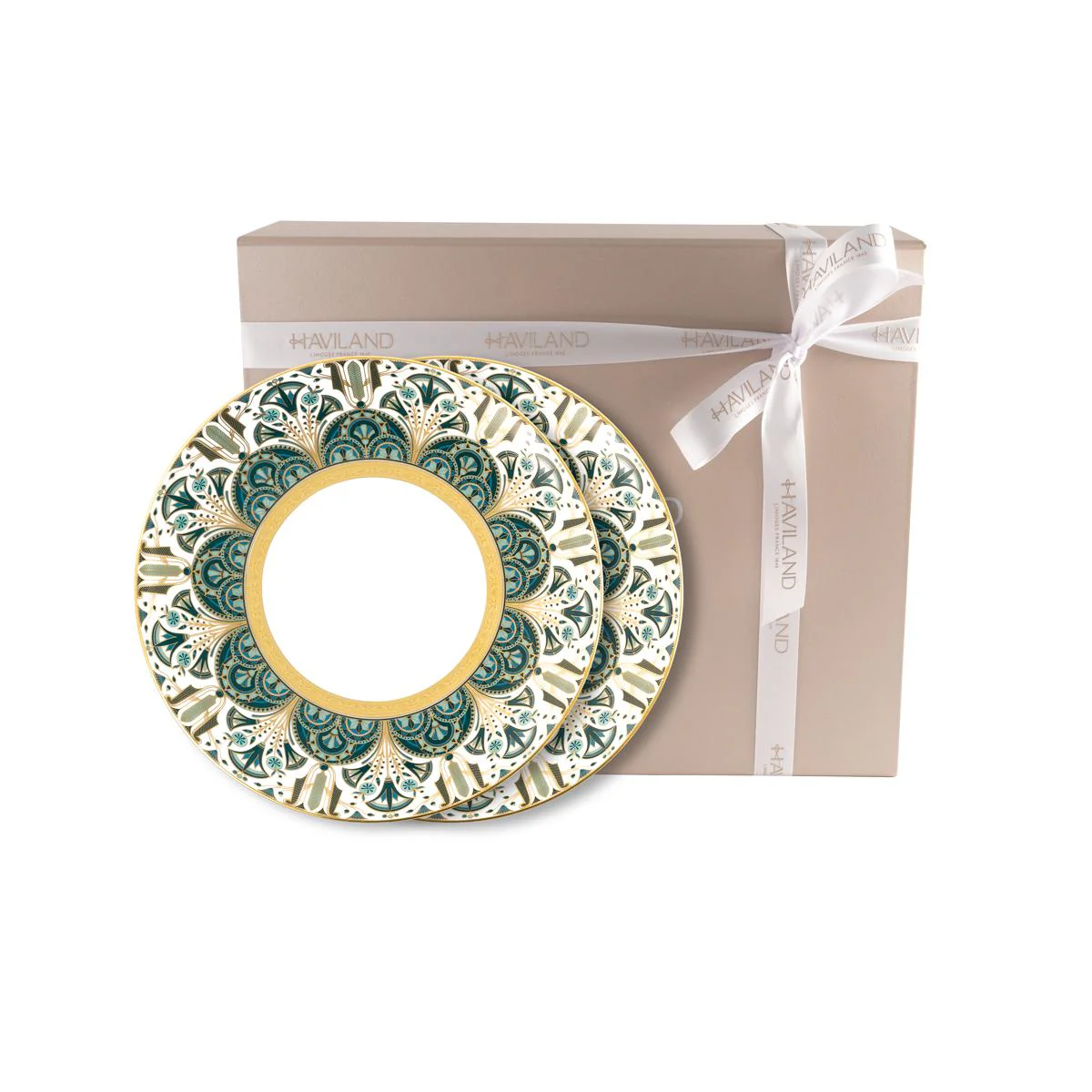 Haviland Reves Du Nil Dessert Plate - Gold - Image 5