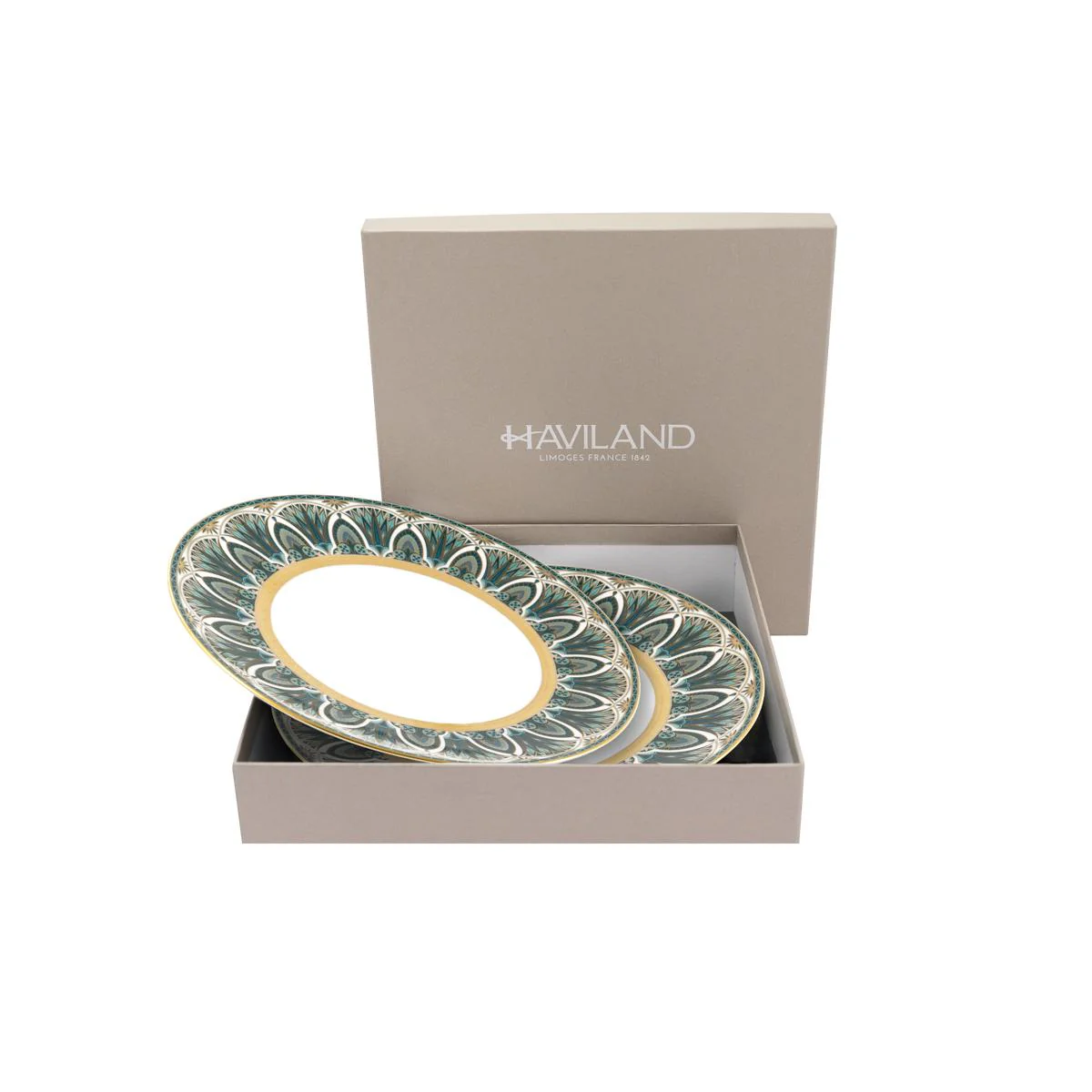 Haviland Reves Du Nil Large Dinner Plate - Gold - Image 3