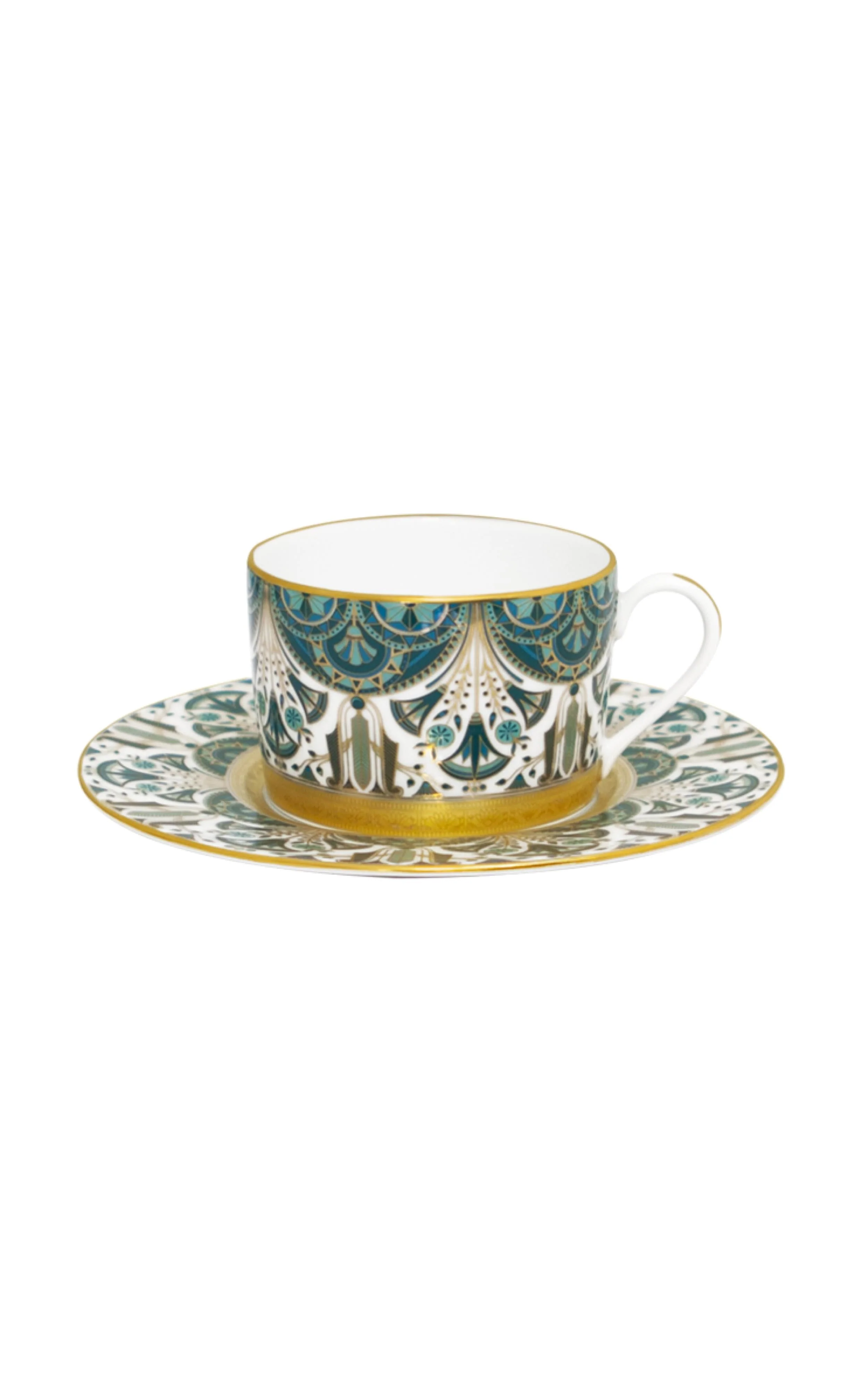 Haviland Reves Du Nil Teacup and Saucer - Gold - Image 3