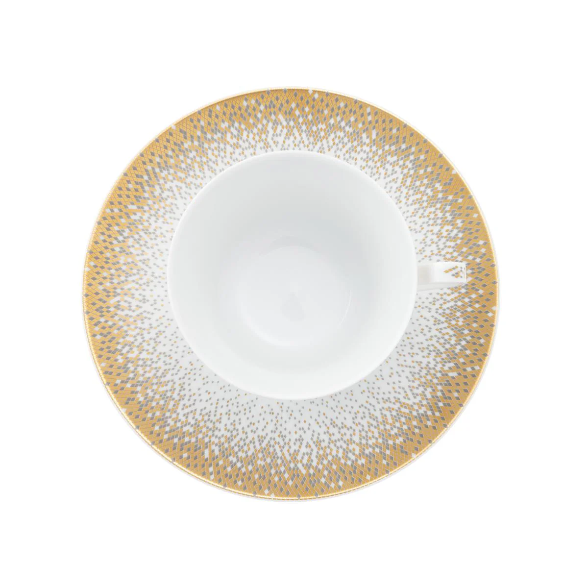 Haviland Souffle D'Or XL Cappuccino Cup and Saucer - Image 4