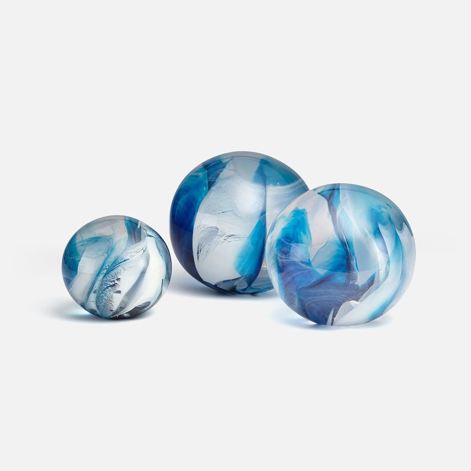 Helios Clear Resin Decorative Sphere Set - Set of 3 - Image 7