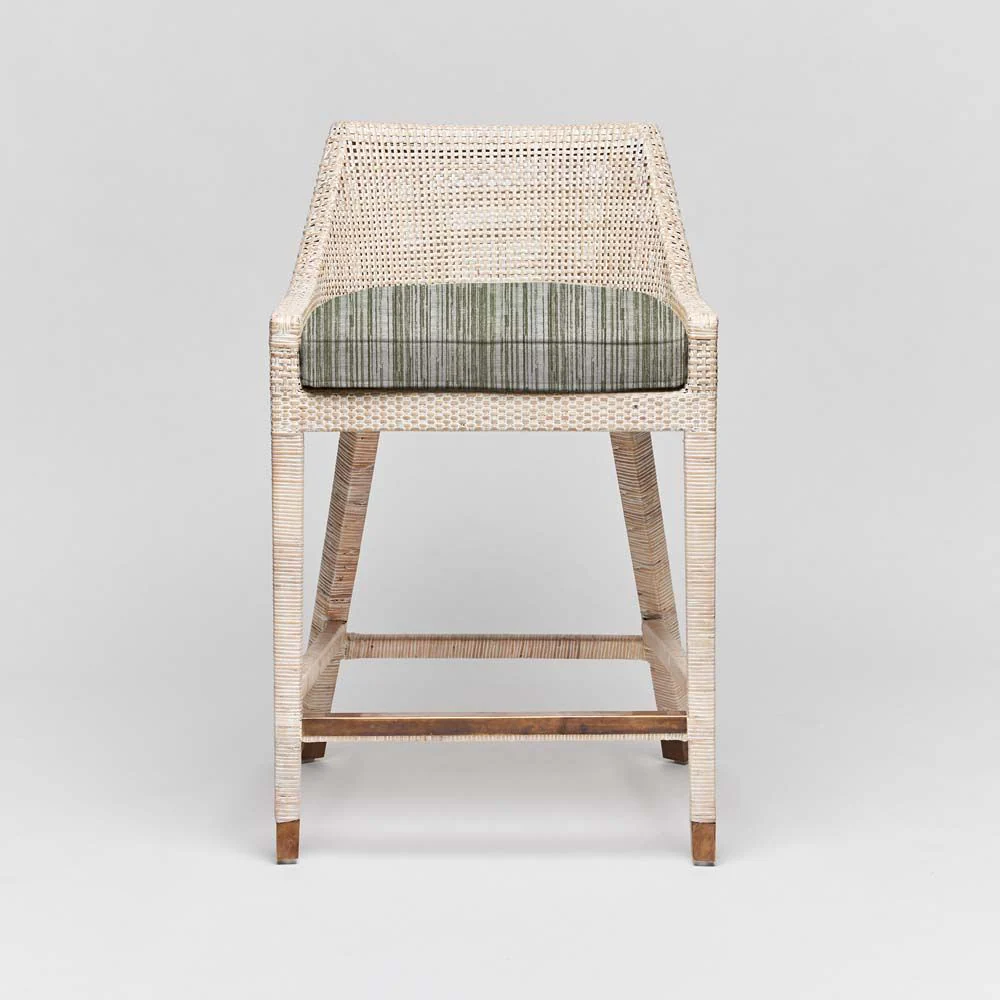 Interlude Boca Counter Stool White Wash - Image 5
