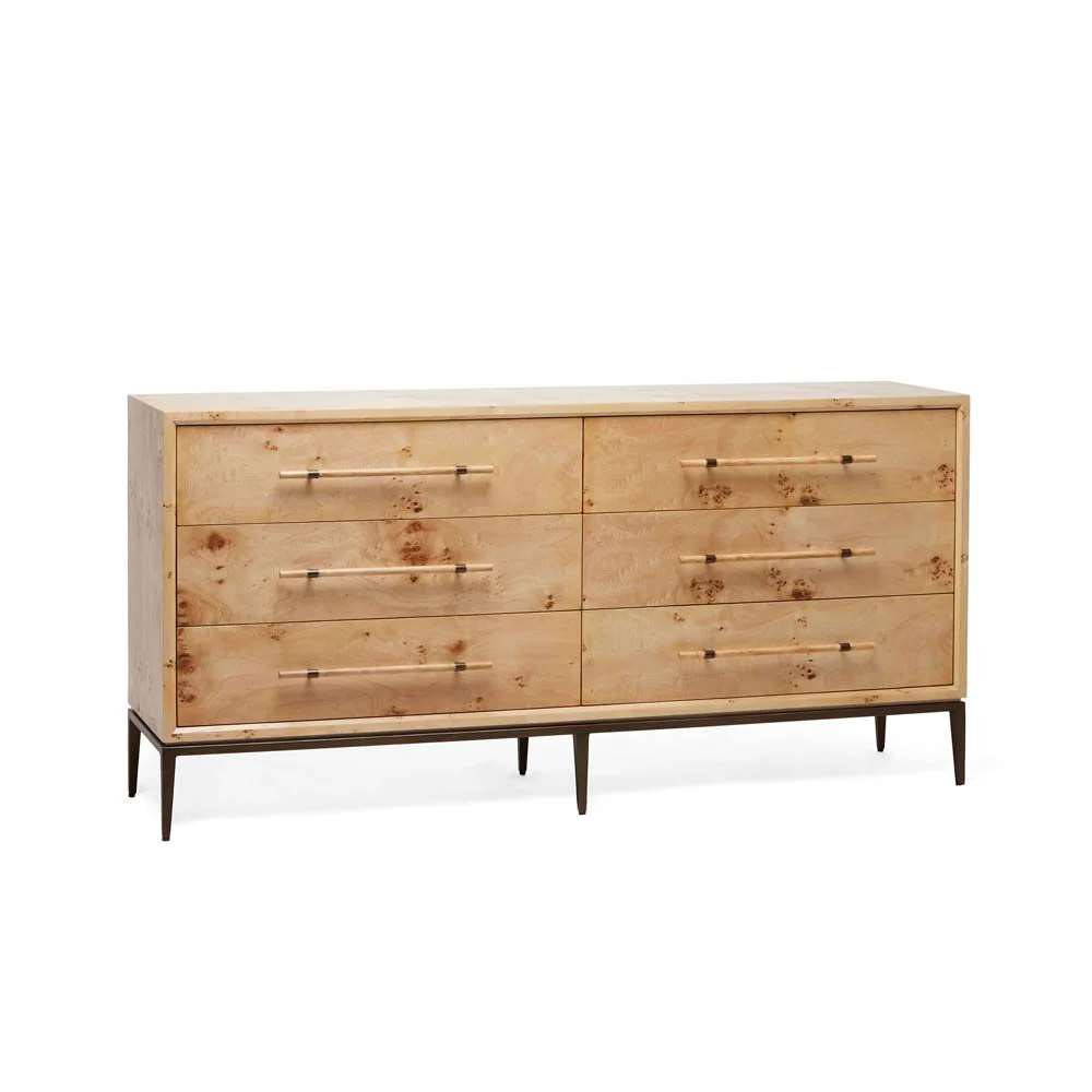 Interlude Burton 6 Drawer Chest - Image 4