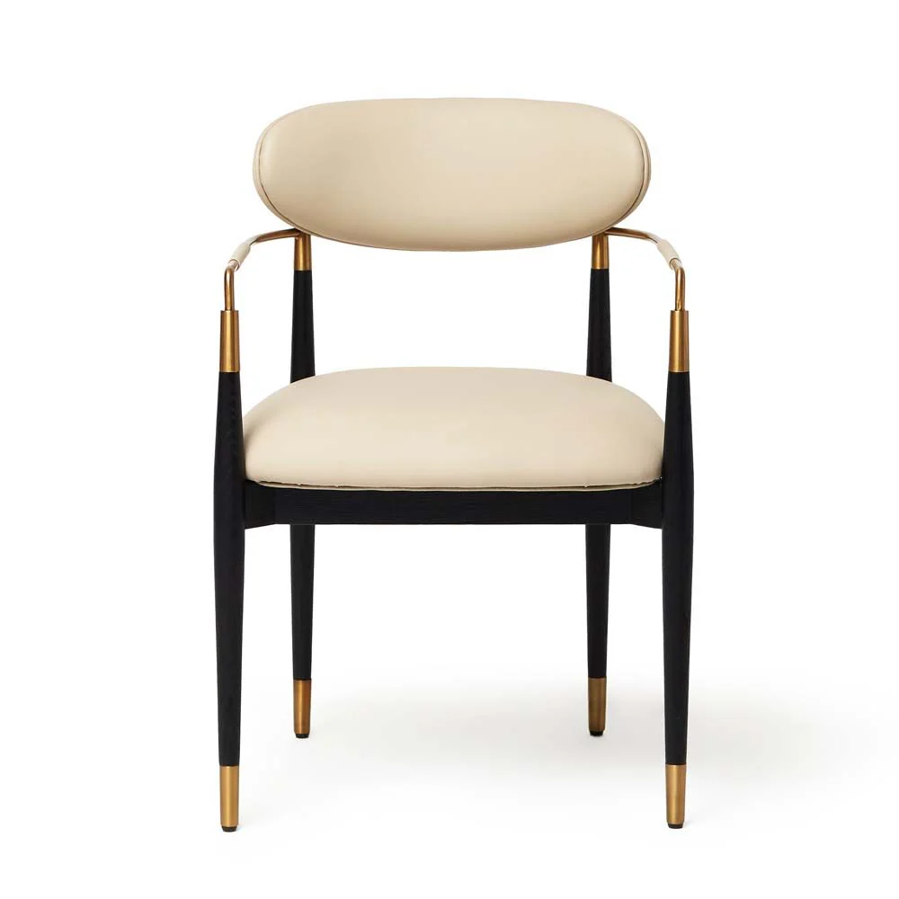 Interlude Cidra Chair Matte Black Latte - Image 2