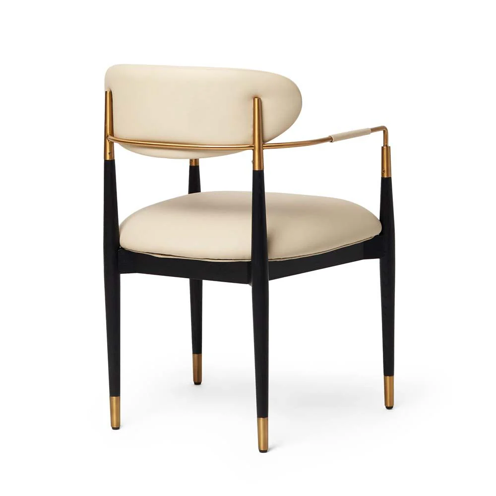 Interlude Cidra Chair Matte Black Latte - Image 4