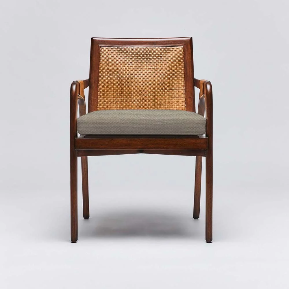 Interlude Delray Arm Chair Chestnut - Image 10