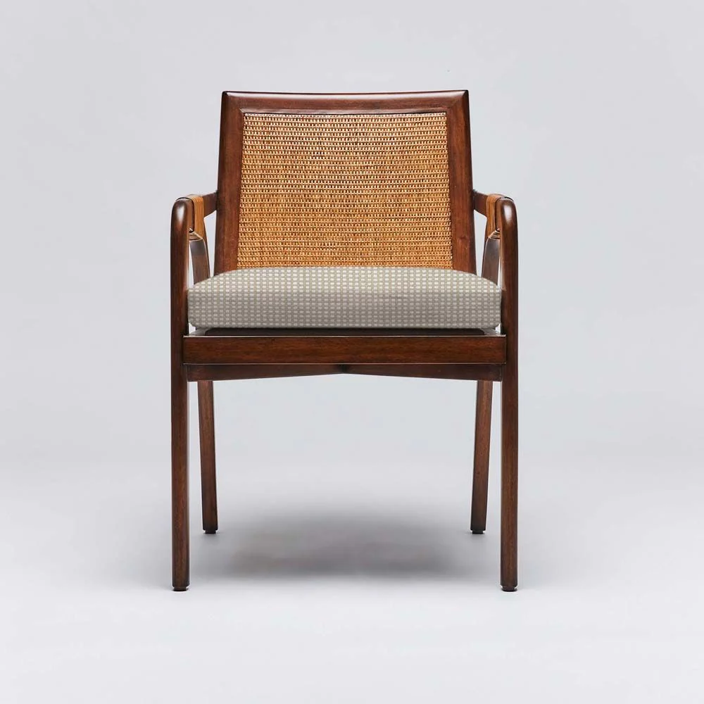 Interlude Delray Arm Chair Chestnut - Image 12