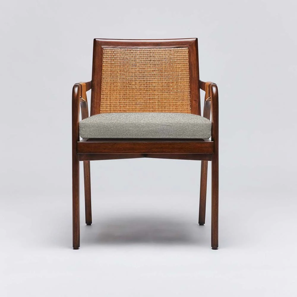 Interlude Delray Arm Chair Chestnut - Image 4