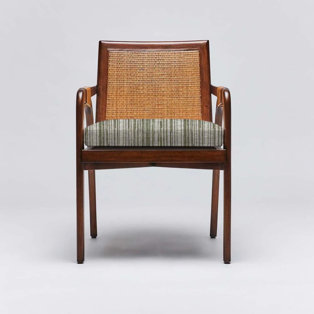 Interlude Delray Arm Chair Chestnut - Image 5