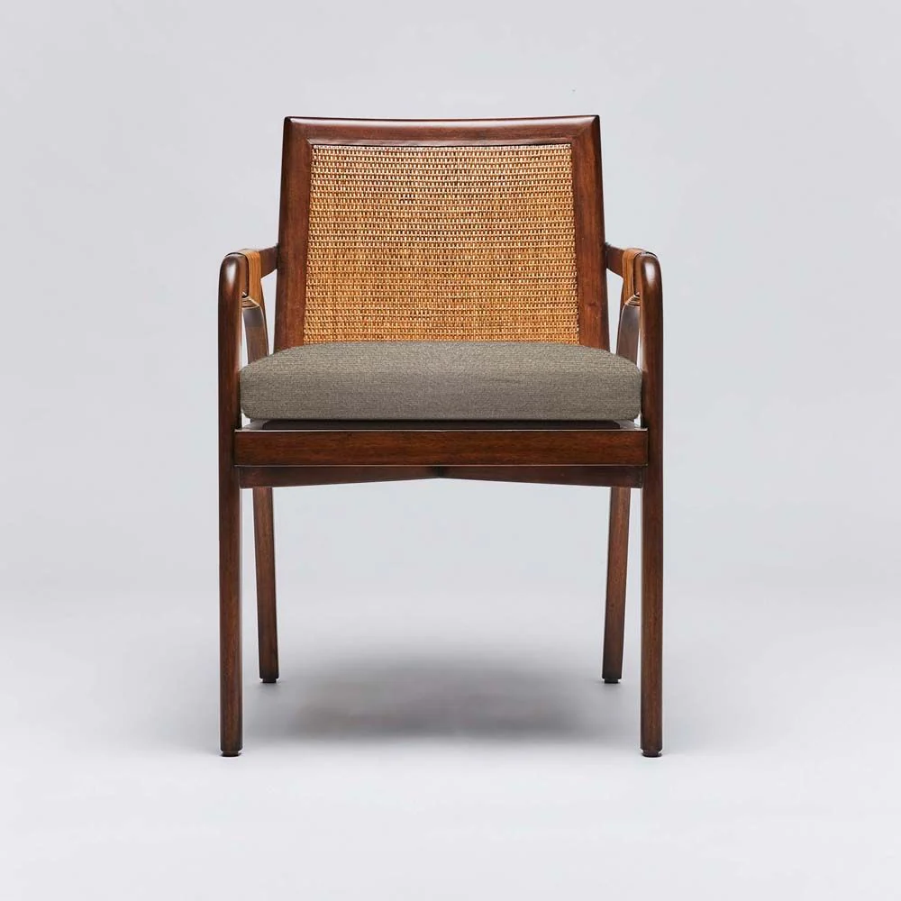 Interlude Delray Arm Chair Chestnut - Image 6