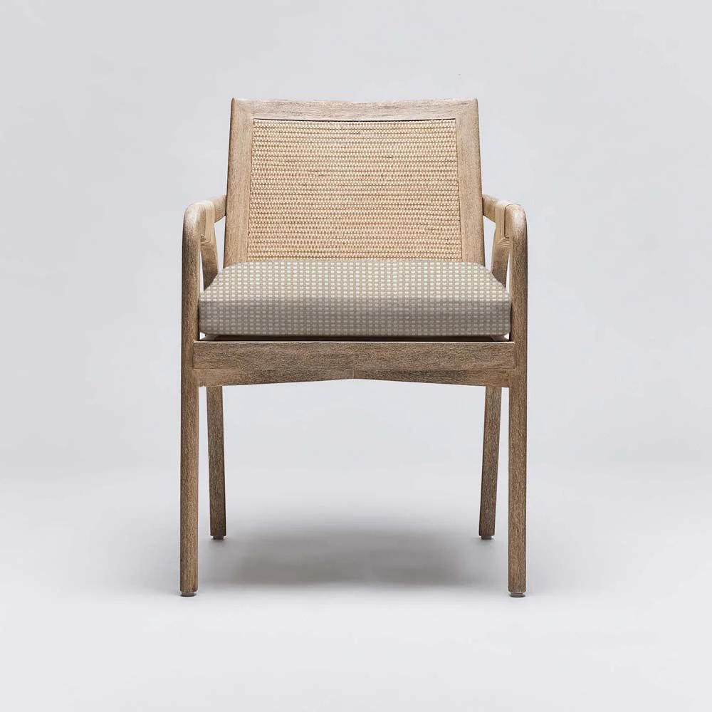 Interlude Delray Arm Chair White Ceruse - Image 12