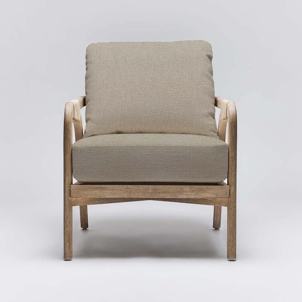 Interlude Delray Lounge Chair White Ceruse - Image 10