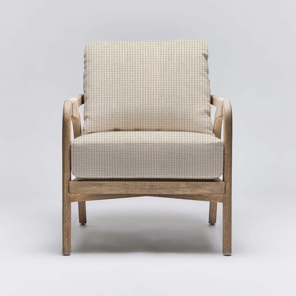 Interlude Delray Lounge Chair White Ceruse - Image 12