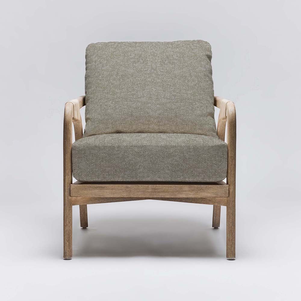 Interlude Delray Lounge Chair White Ceruse - Image 2