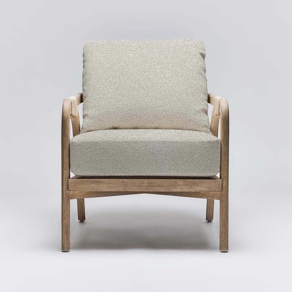 Interlude Delray Lounge Chair White Ceruse - Image 4