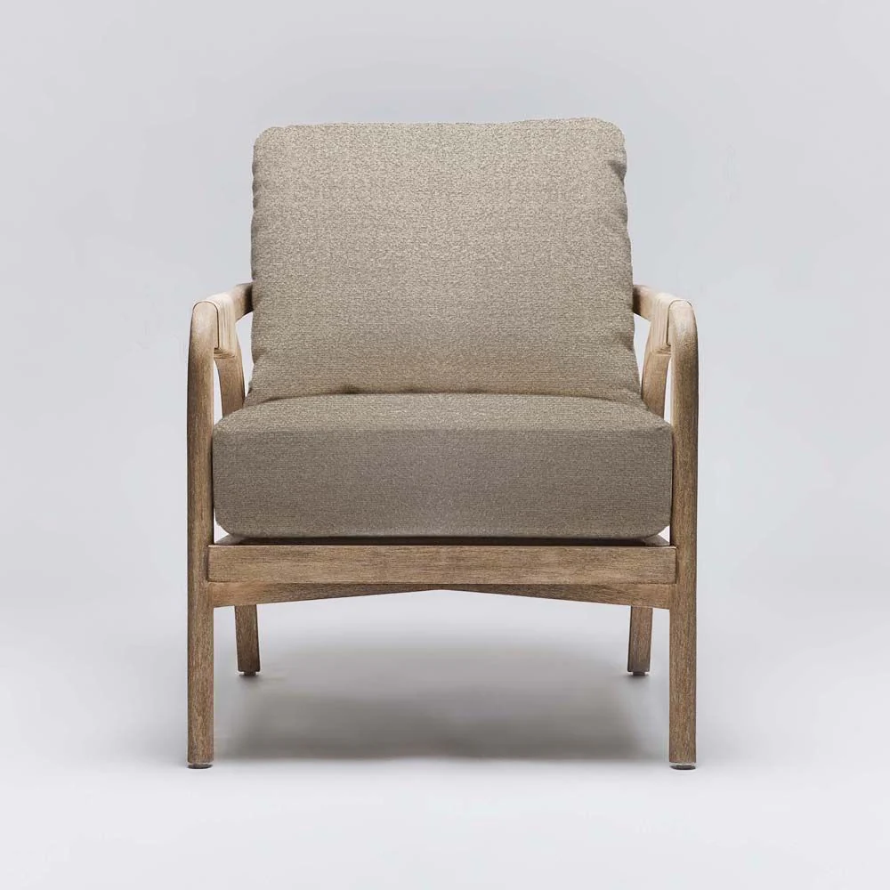 Interlude Delray Lounge Chair White Ceruse - Image 6