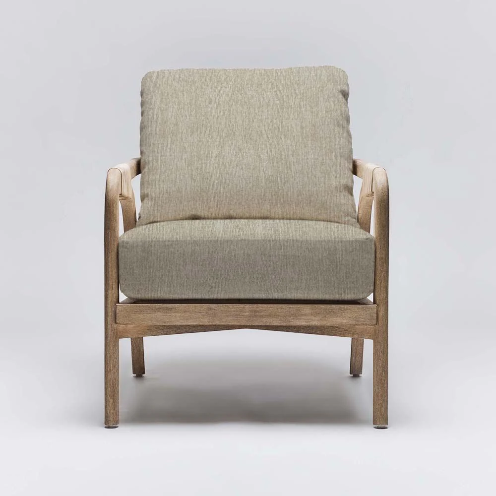 Interlude Delray Lounge Chair White Ceruse - Image 7