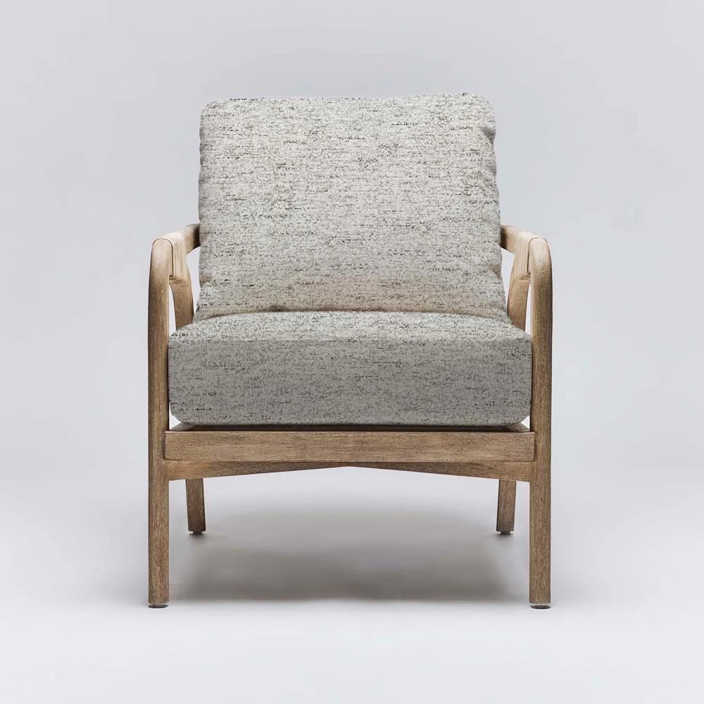 Interlude Delray Lounge Chair White Ceruse - Image 8