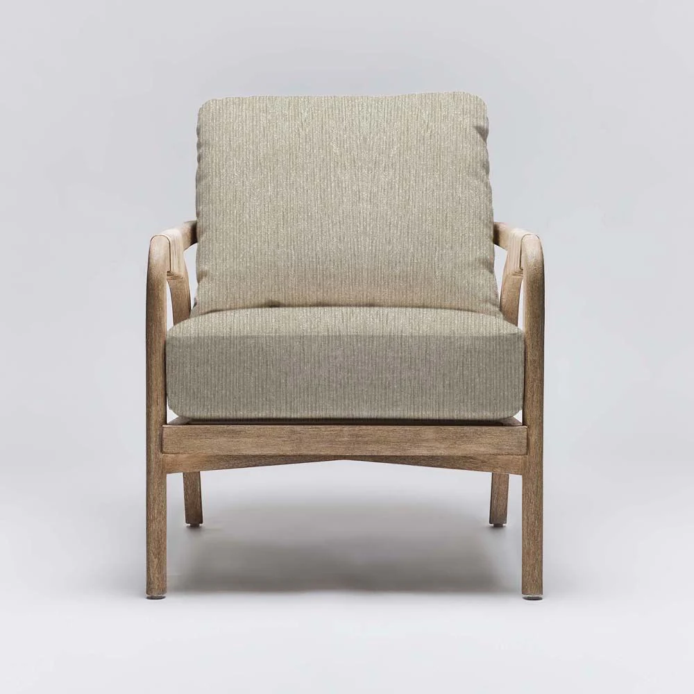 Interlude Delray Lounge Chair White Ceruse - Image 9