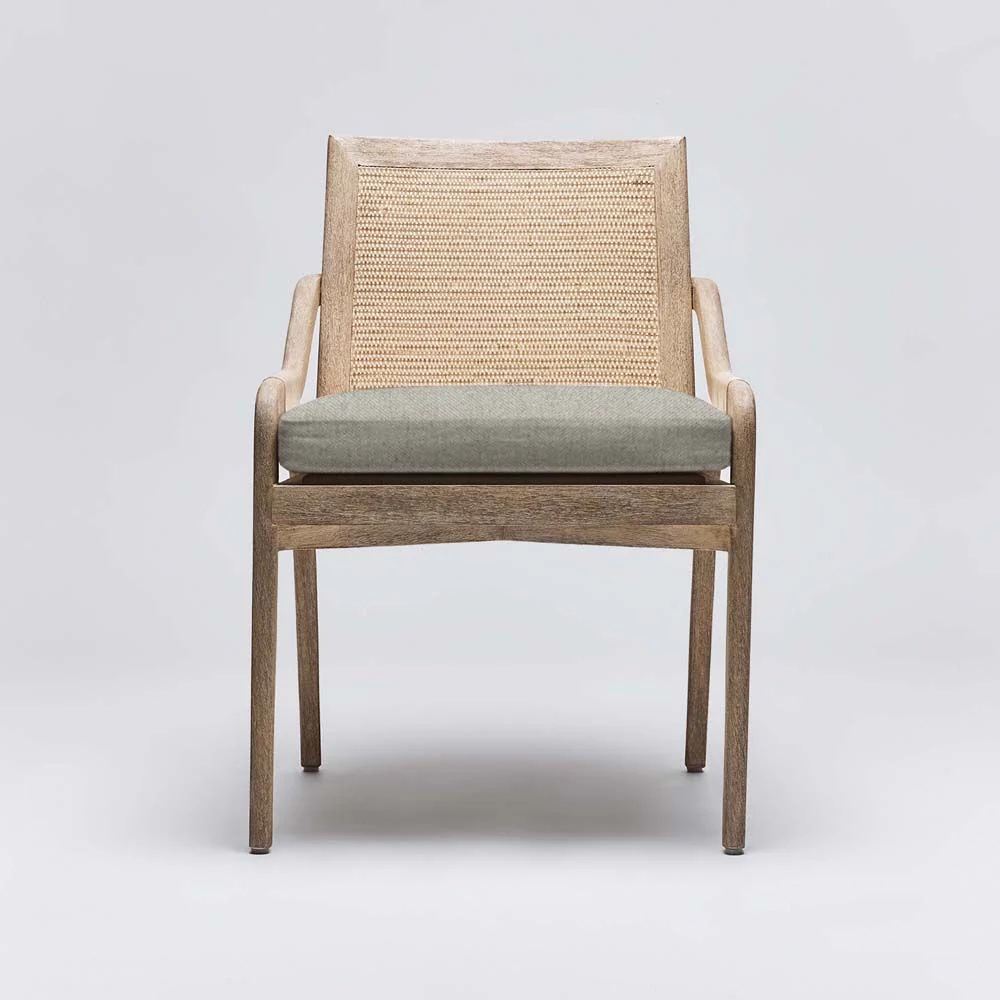 Interlude Delray Side Chair White Ceruse - Image 3
