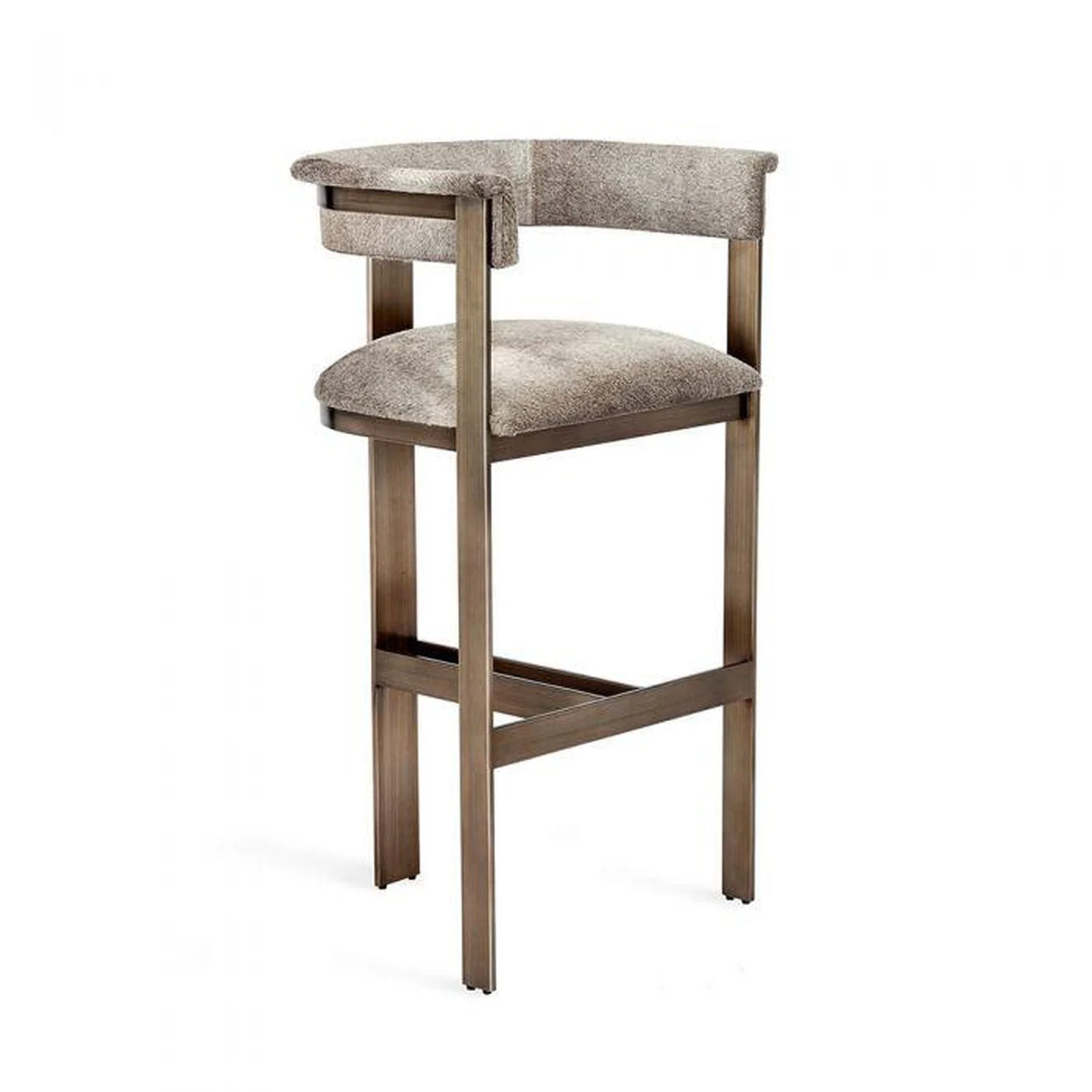 Interlude Darcy Hide Bar Stool - Image 3