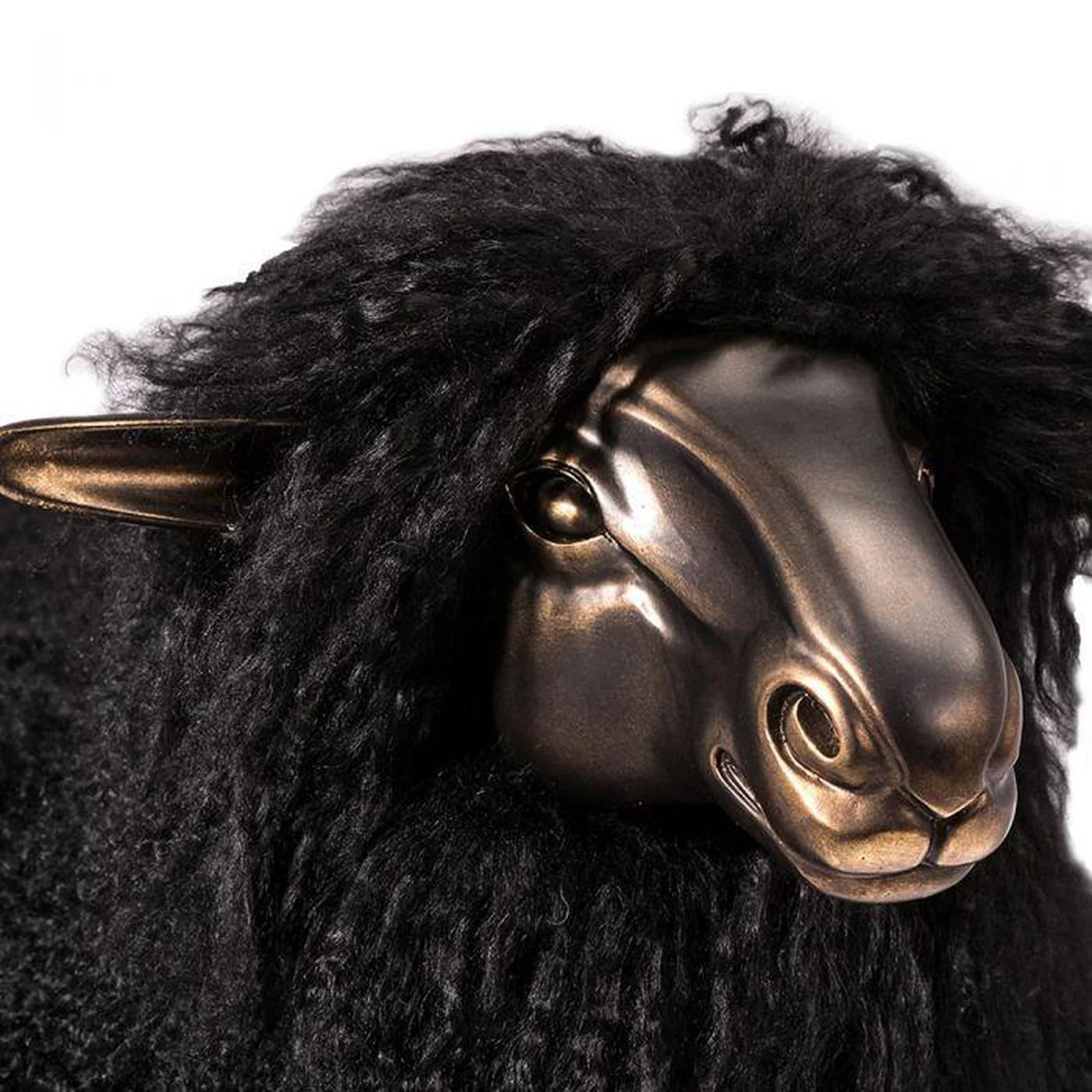 Interlude Leon Sheep Sculpture - Black - Image 4