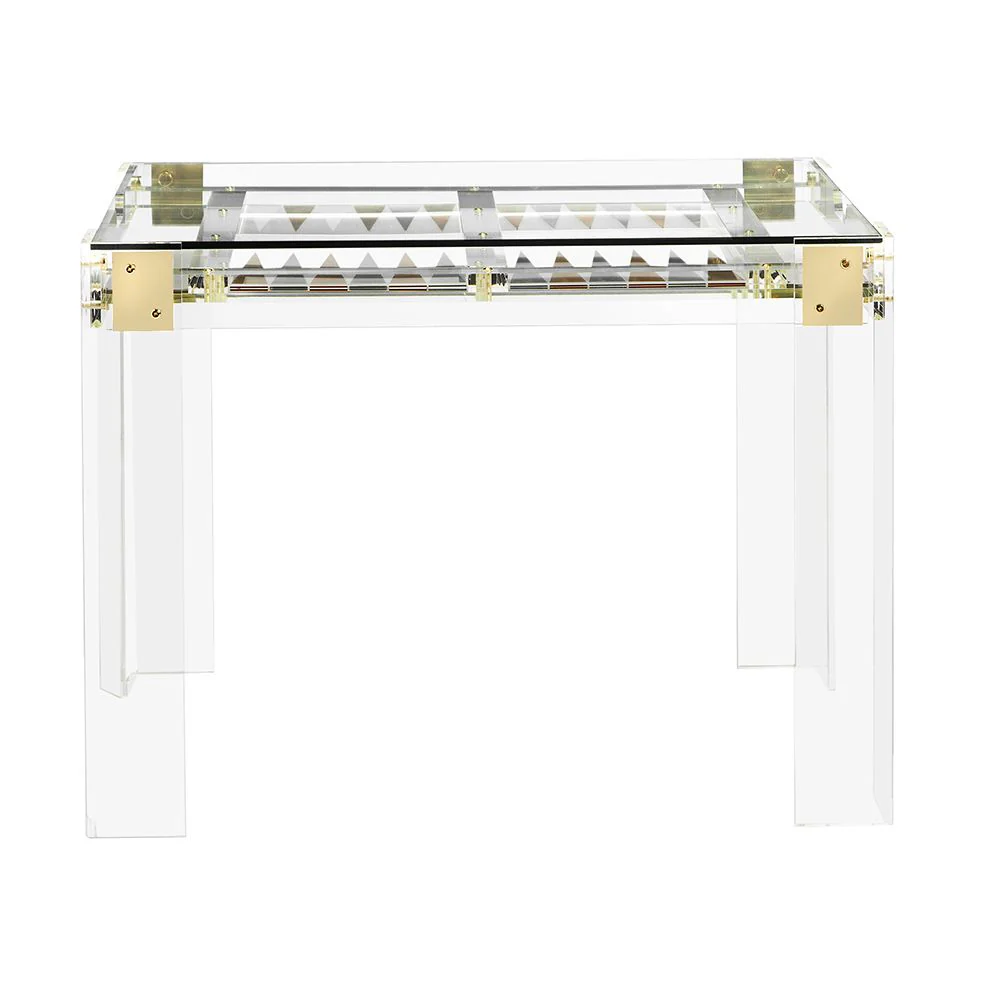 Interlude Pierre Acrylic Backgammon Table - Image 2
