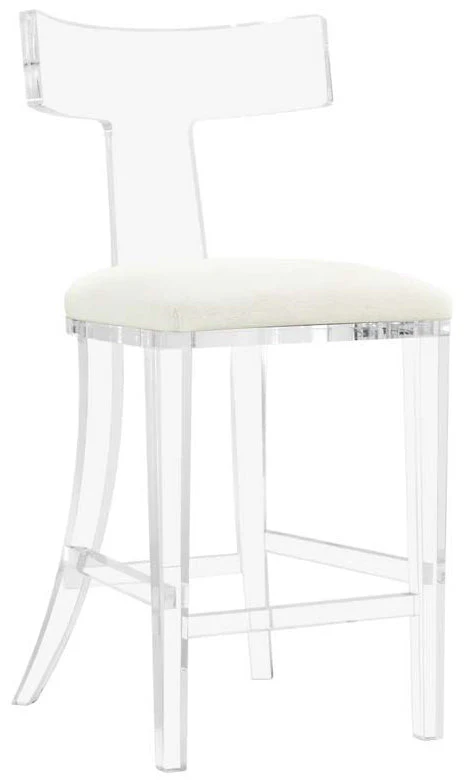 Interlude Tristan Acrylic Counter Stool - Image 8