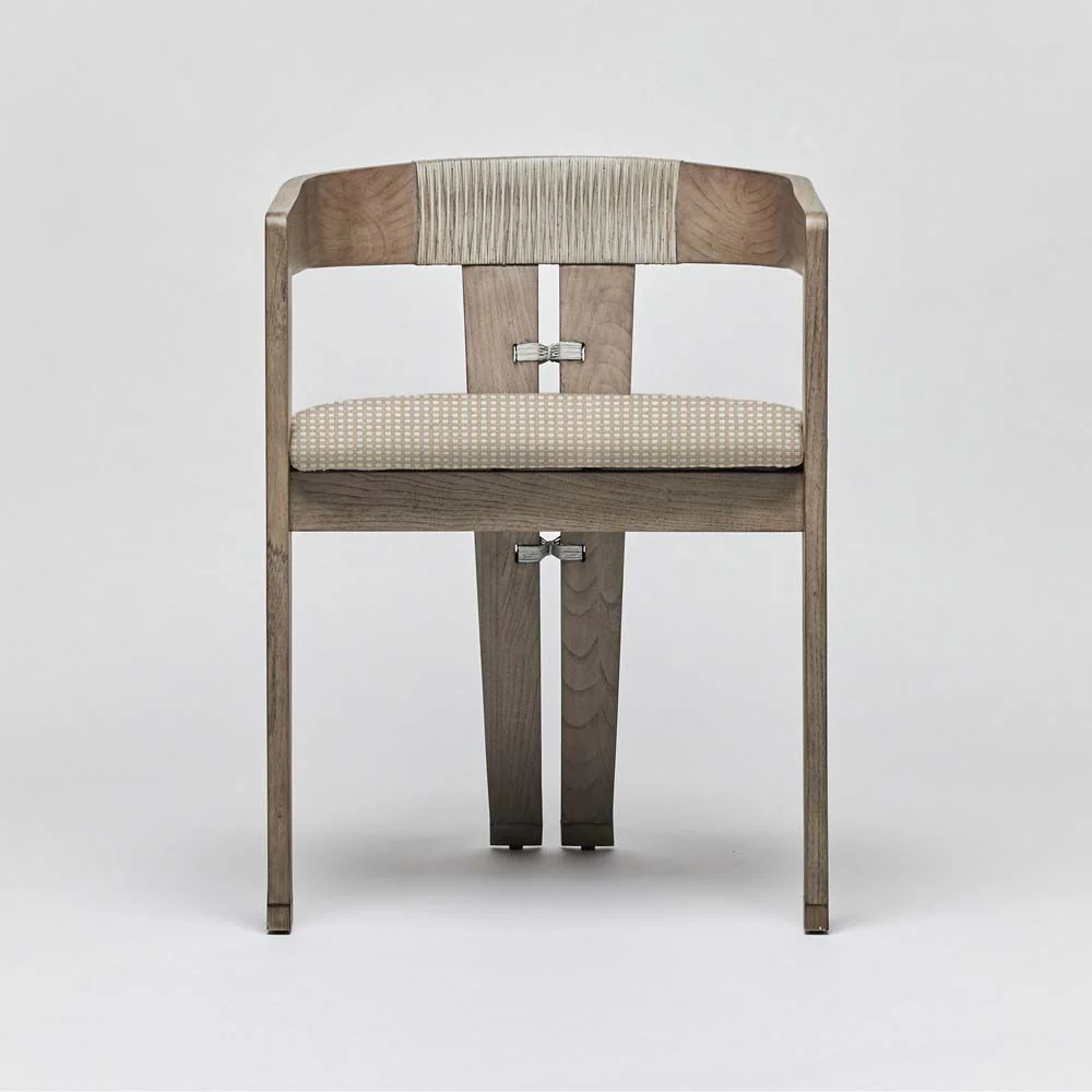 Interlude Maryl III Dining Chair Washed Grey - Image 12