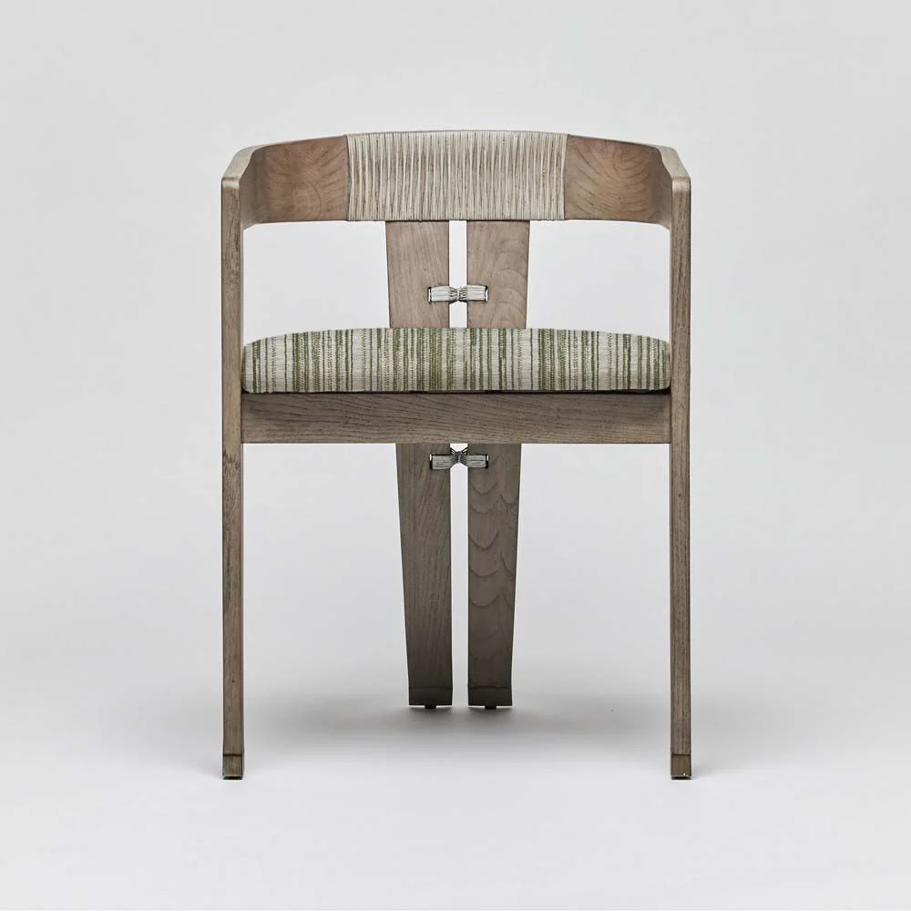 Interlude Maryl III Dining Chair Washed Grey - Image 5