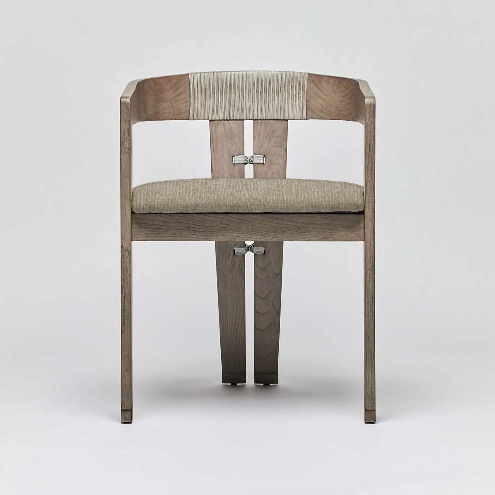 Interlude Maryl III Dining Chair Washed Grey - Image 7