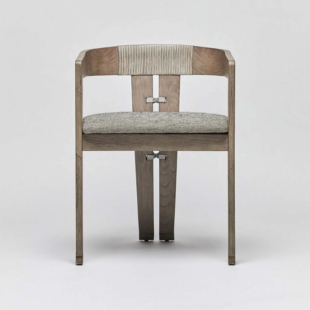 Interlude Maryl III Dining Chair Washed Grey - Image 8