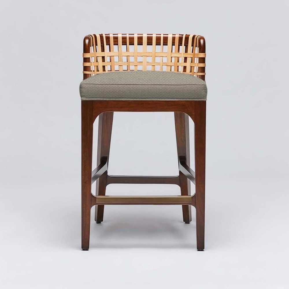 Interlude Palms Counter Stool Chestnut - Image 10