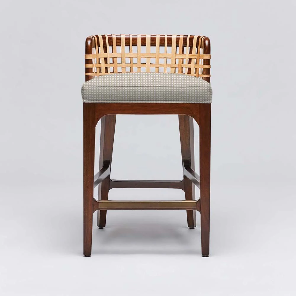 Interlude Palms Counter Stool Chestnut - Image 12