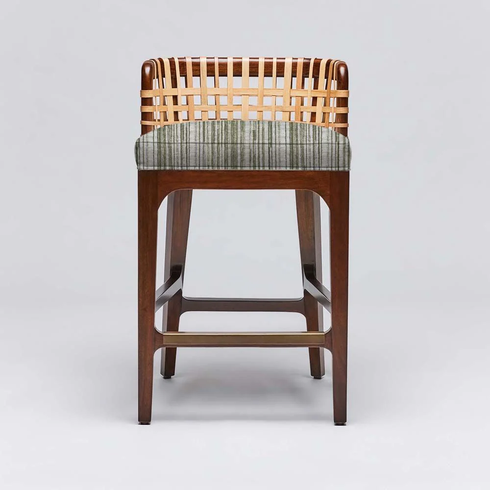 Interlude Palms Counter Stool Chestnut - Image 5