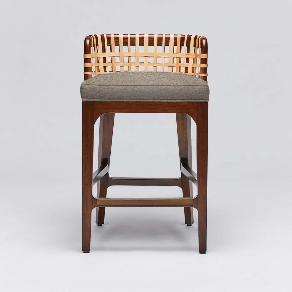 Interlude Palms Counter Stool Chestnut - Image 6