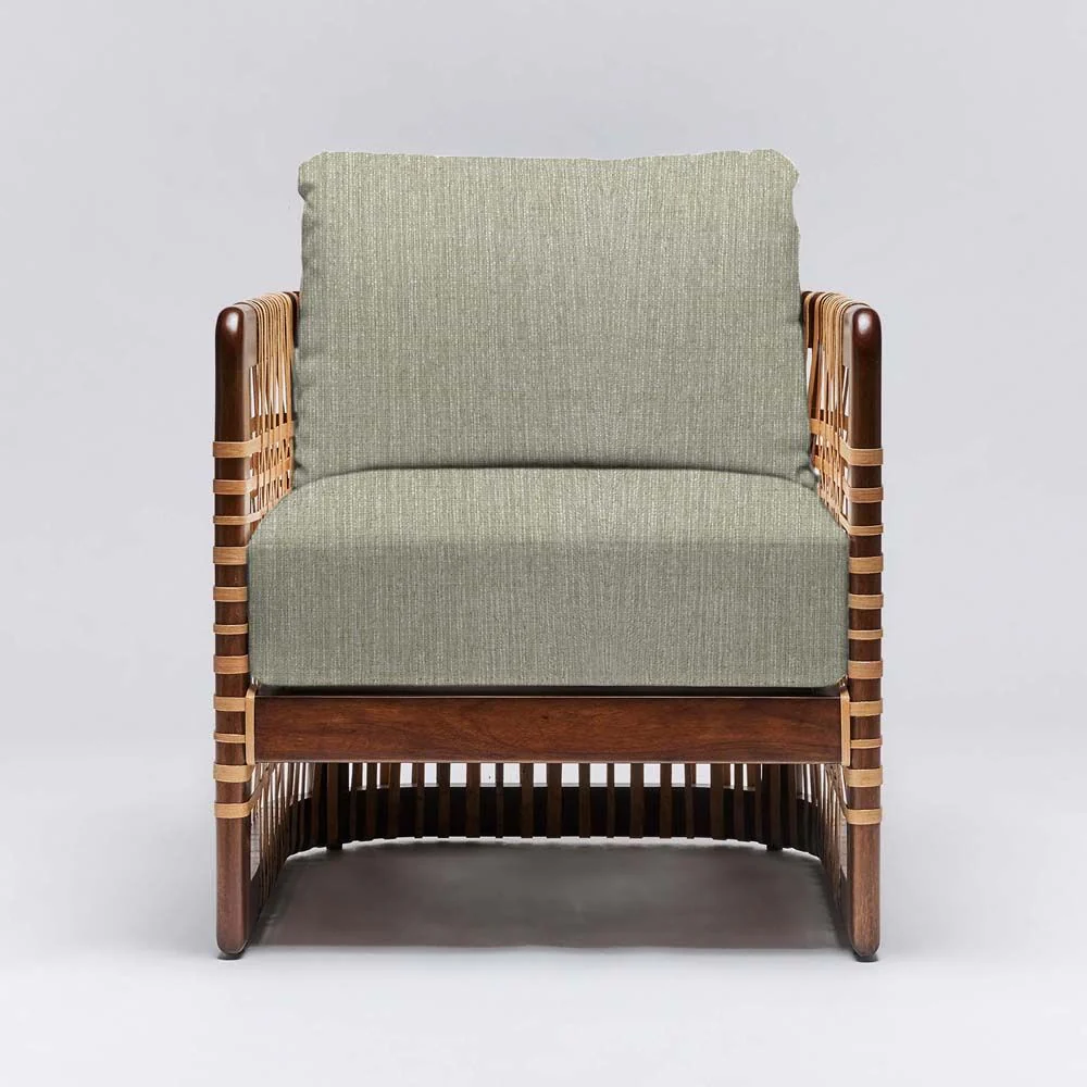 Interlude Palms Lounge Chair Chestnut - Image 11