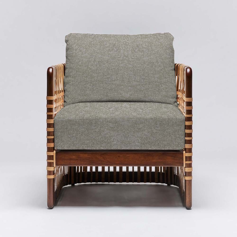 Interlude Palms Lounge Chair Chestnut - Image 2