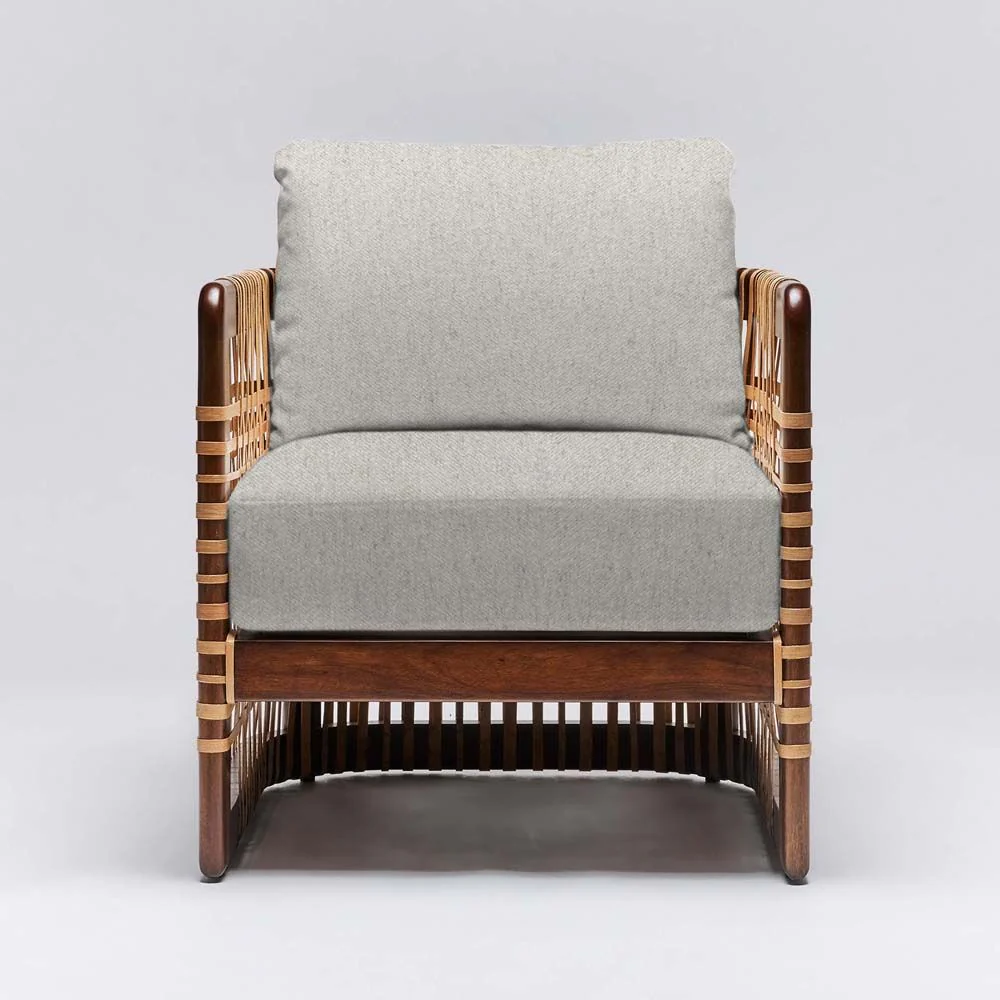 Interlude Palms Lounge Chair Chestnut - Image 3