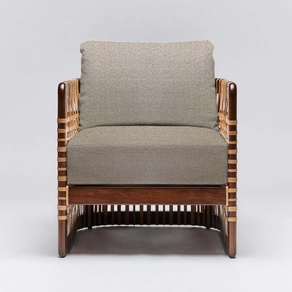 Interlude Palms Lounge Chair Chestnut - Image 6
