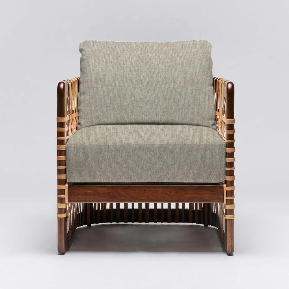 Interlude Palms Lounge Chair Chestnut - Image 7
